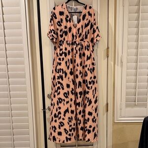 Leopard Print Maxi Dress